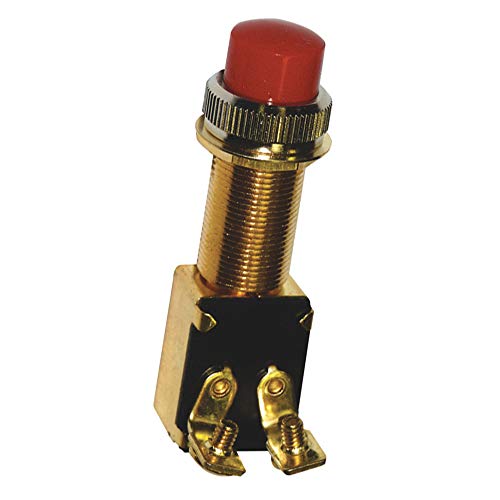 SeaSense Momentary Switch Start/Horn with Waterproof Cap,Gold,Red