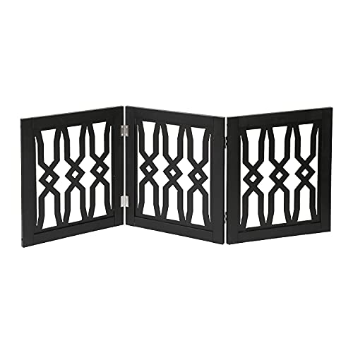 Etna Dog Gates for The House Pet Gate Freestanding Dog Gate, Folding Dog Gate Christmas Tree Fence for Pets 48" Wide x 19" High
