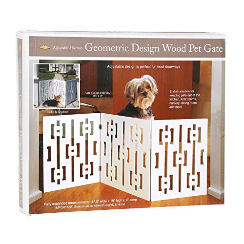 Etna Dog Gates for The House Pet Gate Freestanding Dog Gate, Folding Dog Gate Christmas Tree Fence for Pets 48" Wide x 19" High